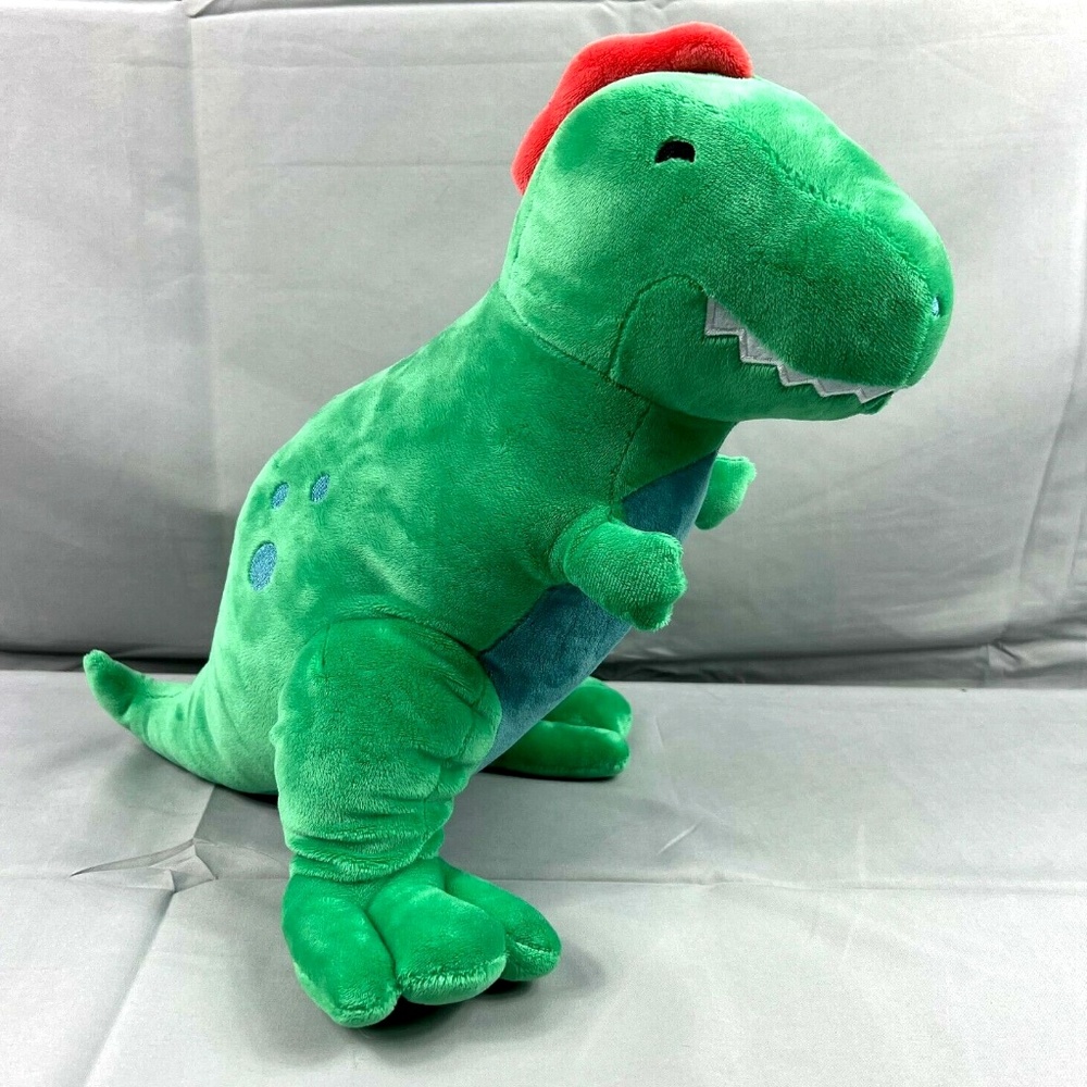 Target Pillowfort Green Figural T-Rex Dinosaur Dino Throw Pillow 15" Plush